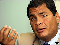 O presidente do Equador, Rafael Correa (arquivo)