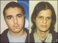 Werleron de Oliveira (esq.) e Lucas de Jesus, em fotos da polícia