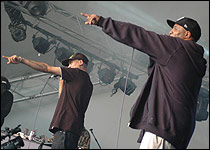 Broke'N'English in action at Glastonbury