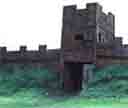 A photo of the gatehouse at Vindolanda