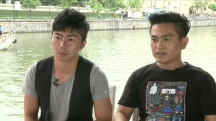 水原（左）和吴先生