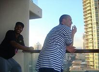 The view of the Gold Coast at sunrise