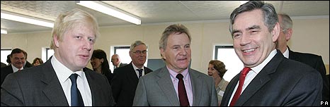 Boris Johnson, Denis Oswald and Gordon Brown - Two of them can speak Latin