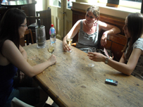 Teenagers in a London pub