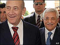 Ehud Olmert ve Mahmud Abbas