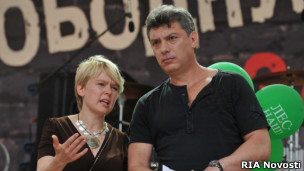 Борис Немцов и Евгения Чирикова