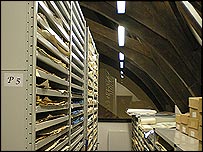 The plans section of the archives