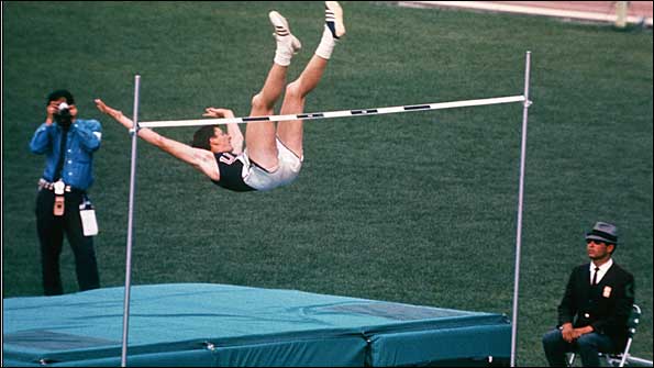 Dick Fosbury in action in 1968