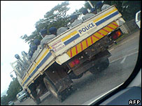 خودروی پلیس در حراره