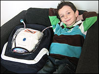 James and his Robo Rucksack