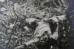 Image of massacred victim in Kenya
