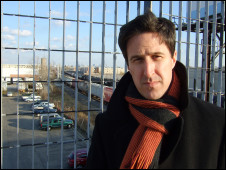 Presenter Steve Edwards recording Oiling the Machine in Chicago, US, for Assignment