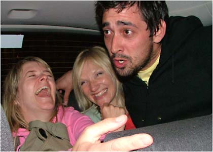 Jo, Colin and Edith out on the town