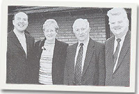 Y Parchedig Robert Parry, Menna Davies, Aled Pritchard ae Elwyn Williams 