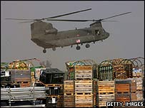 شينوک آمريکايی در چاکالا