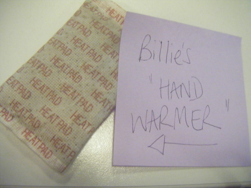 Billie's hand warmer
