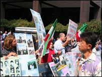 تظاهرات مخالفان آقای احمدی نژاد در نیویورک