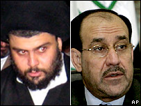 Moqtada al-Sadr e Maliki
