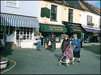 Shopping in Holt, picture by Rod Cartmell