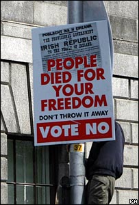 Anti-Lisbon treaty poster in Dublin