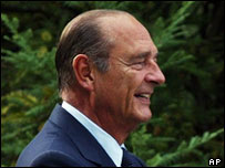 سوچی پہنچنے پر ژاک شیراک