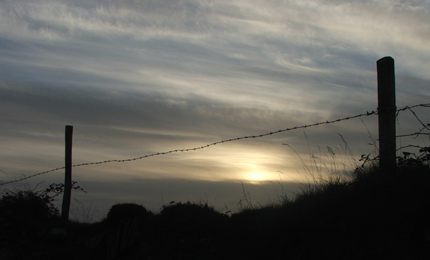 Its worth the early alarm call in Ireland. Fresh air, and hot morning sun just minutes away. Pic Mark Sep 06