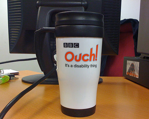 An Ouch mug