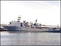 امریکی جہاز یو ایس ایس اشلینڈ 