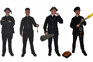 Historic Thames police uniforms