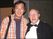 刘栩和大提琴家罗斯特洛波维奇