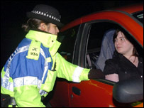 苏格兰警察与驾车者