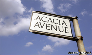 Acacia avenue street sign
