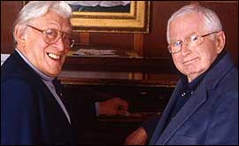 Picture: Jimmy Perry and David Croft.