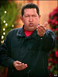 Hugo Chávez no Palácio Miraflores