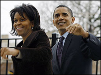 باراک اوباما و همسرش