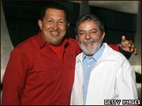 Hugo Chávez e Luiz Inácio Lula da Silva