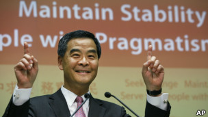 香港特首梁振英發表施政報告(16/01/2013)