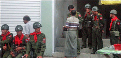 Soldiers in Myanmar