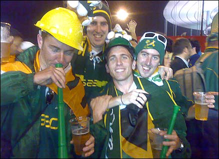 South African rugby fans