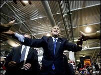 Ông Bush đang vận động tranh cử ở Des Moines