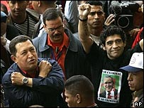 Manifestantes em Mar del Plata