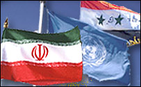 پرچم ايران، عراق و سازمان ملل متحد