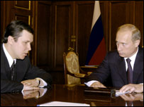 Sergei Abramov e Vladimir Putin