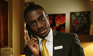Michael Obiora plays Ben Trueman, Receptionist