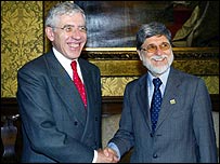 Jack Straw e Celso Amorim
