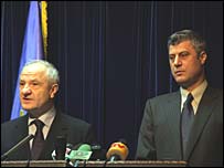 Fatmir Sejdiu dhe Hashim Thaçi