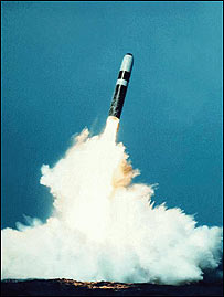 نمونه ای از موشک ترايدنت