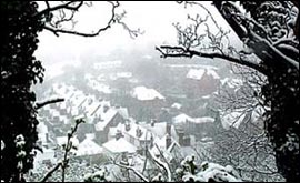 The Park, Nottingham, blanketed in snow