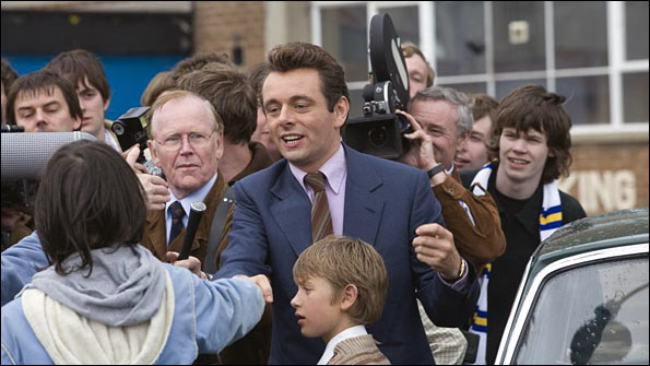 Michael Sheen on the set of The Damned United