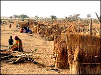 Darfur bölgesinde bir köy
